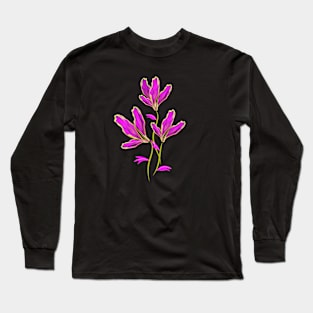 Fluorescent lilac flowers Long Sleeve T-Shirt